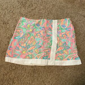 Lilly Pulitzer Pink and Green Skort size 2